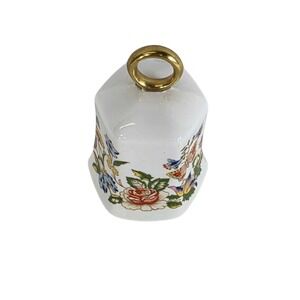 Aynsley Cottage Garden‎ Bell Gold Ring Bone China Flowers Butterfly